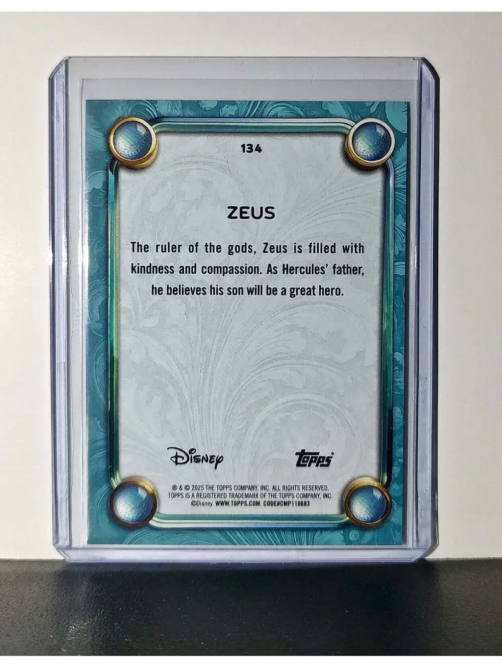 Zeus 2025 Topps Disney Wonder #134 Diamond Card Hercules